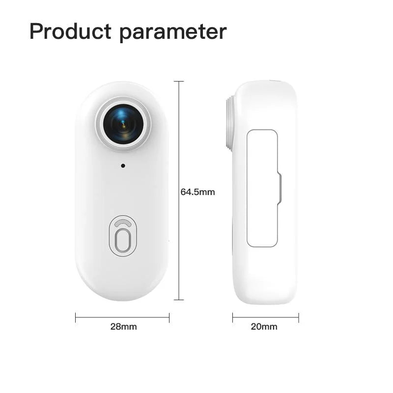 Pocket 4K Mini Camera  Magnetic Wearable Cam