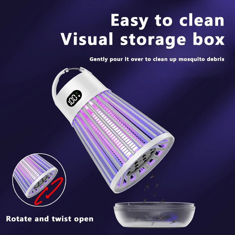 Two-In-One Portable Outdoor Electric Shock Mosquito Killer