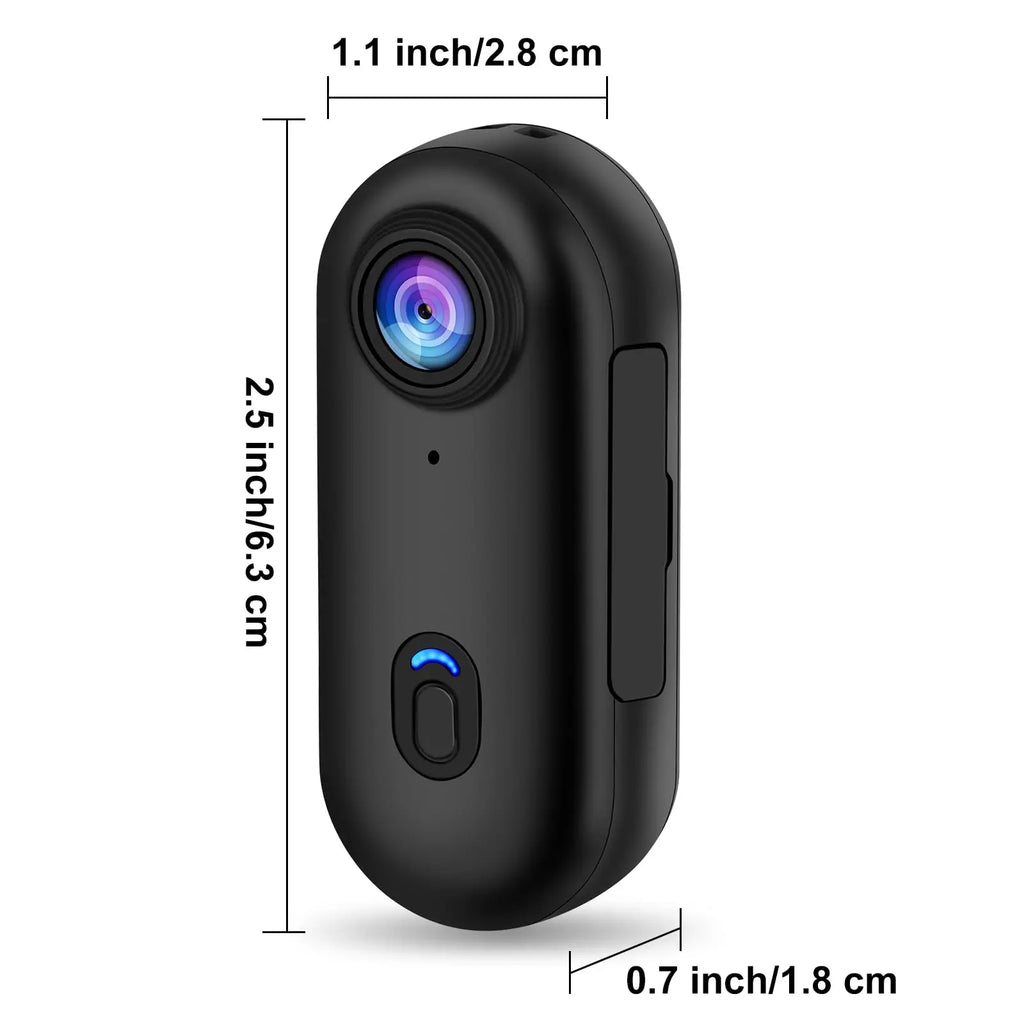 Pocket 4K Mini Camera  Magnetic Wearable Cam