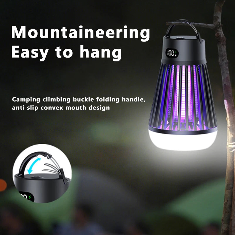 Two-In-One Portable Outdoor Electric Shock Mosquito Killer