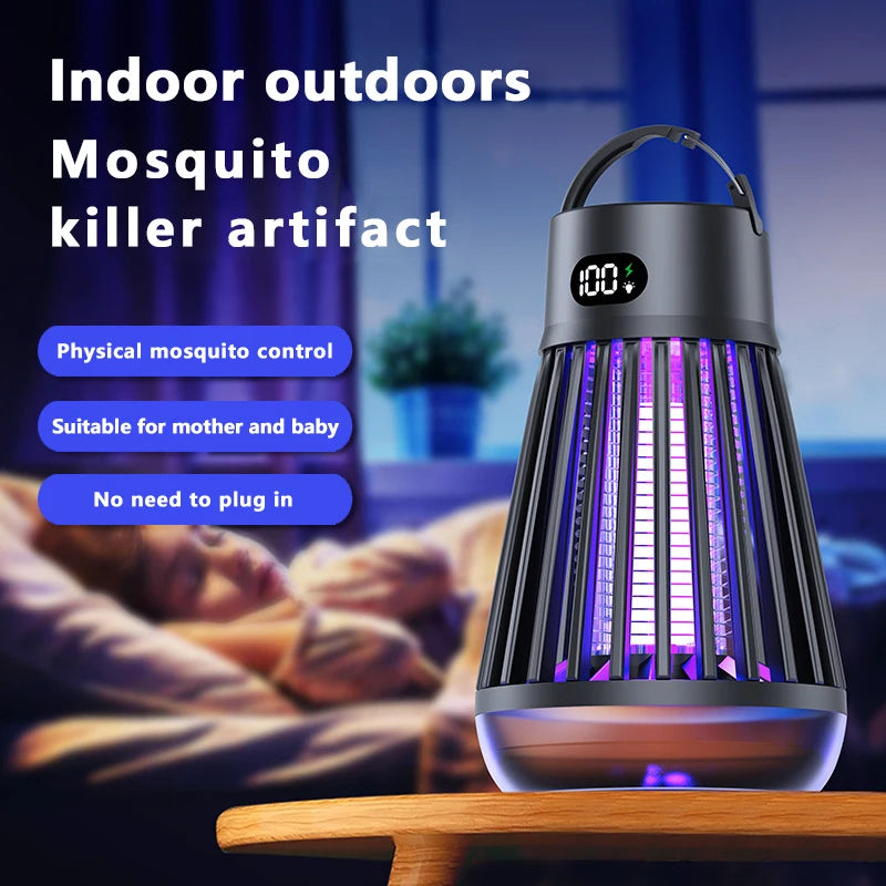 Two-In-One Portable Outdoor Electric Shock Mosquito Killer